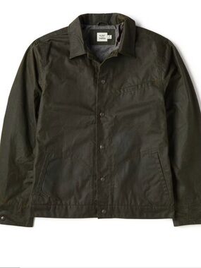 Flint and Tinder James Waxed Snap Jacket, Size L Tall